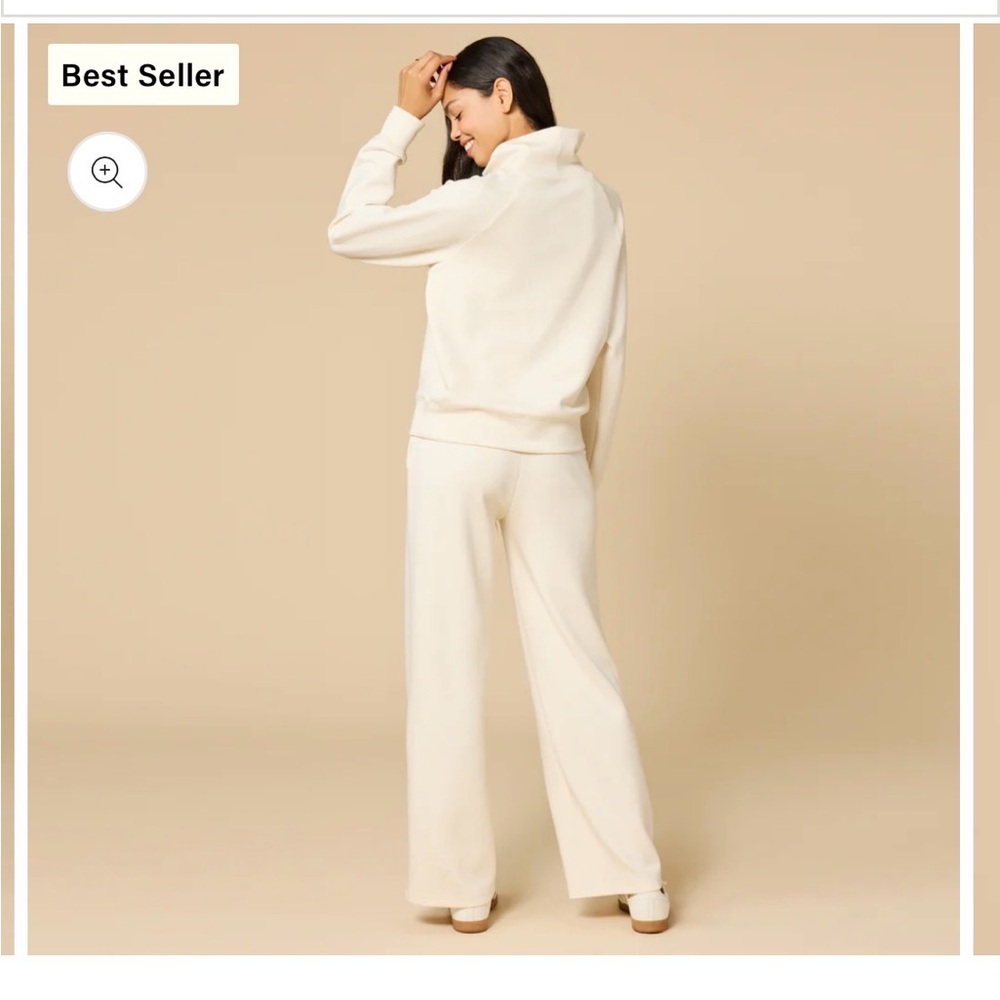Softies DreamTech Mock Neck with Pleated Pant in Almond- Size M - New With Tags - Picture 4 of 7